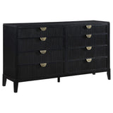 Juego de dormitorio Brookmead California King de 5 piezas, color negro 
