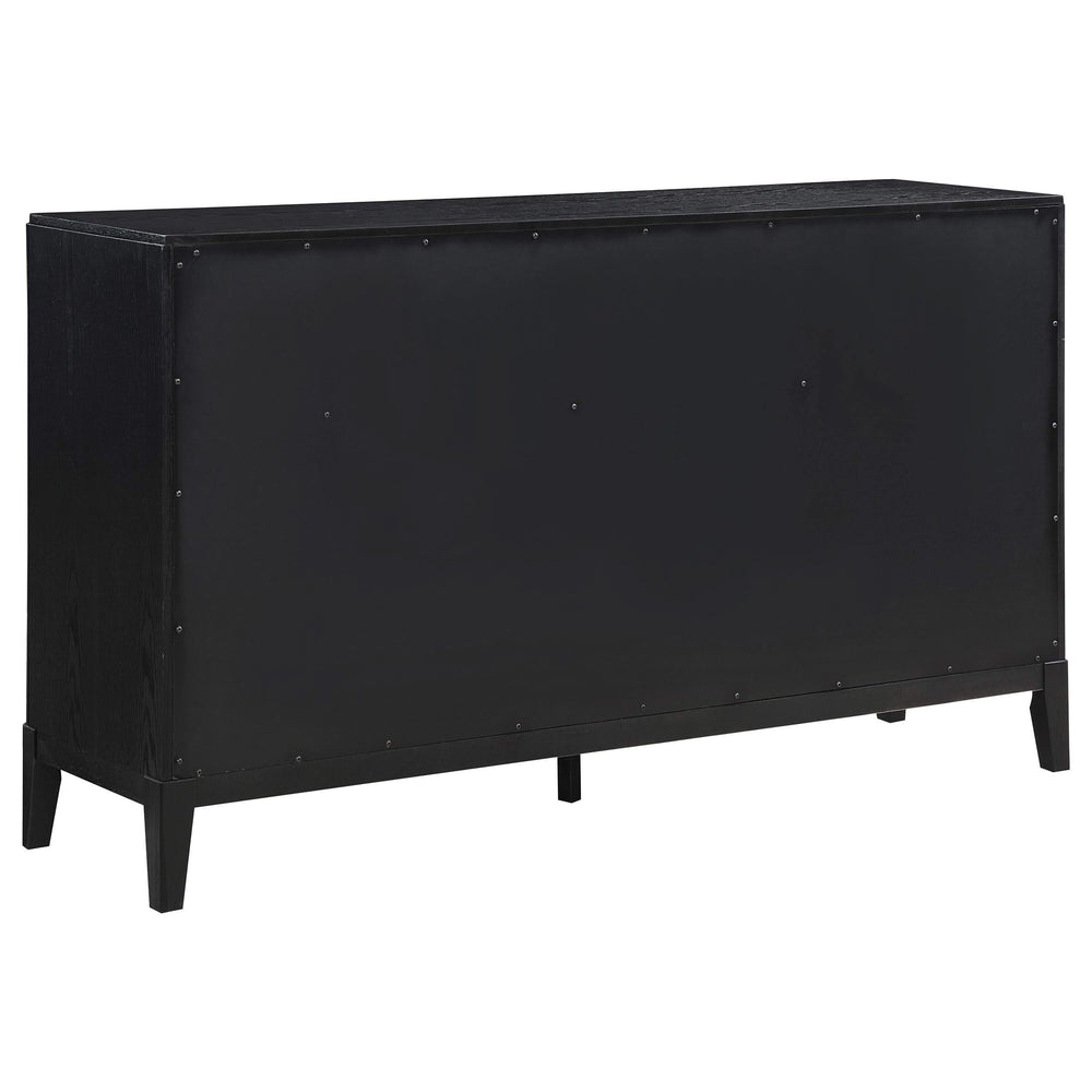 Juego de dormitorio Brookmead California King de 5 piezas, color negro 