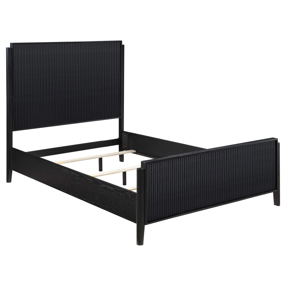Juego de dormitorio Brookmead Queen de 5 piezas, color negro