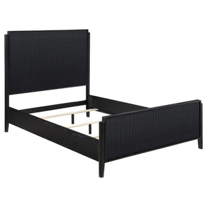 Juego de dormitorio Brookmead Queen de 5 piezas, color negro