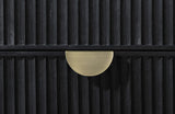 Juego de dormitorio Brookmead Queen de 5 piezas, color negro