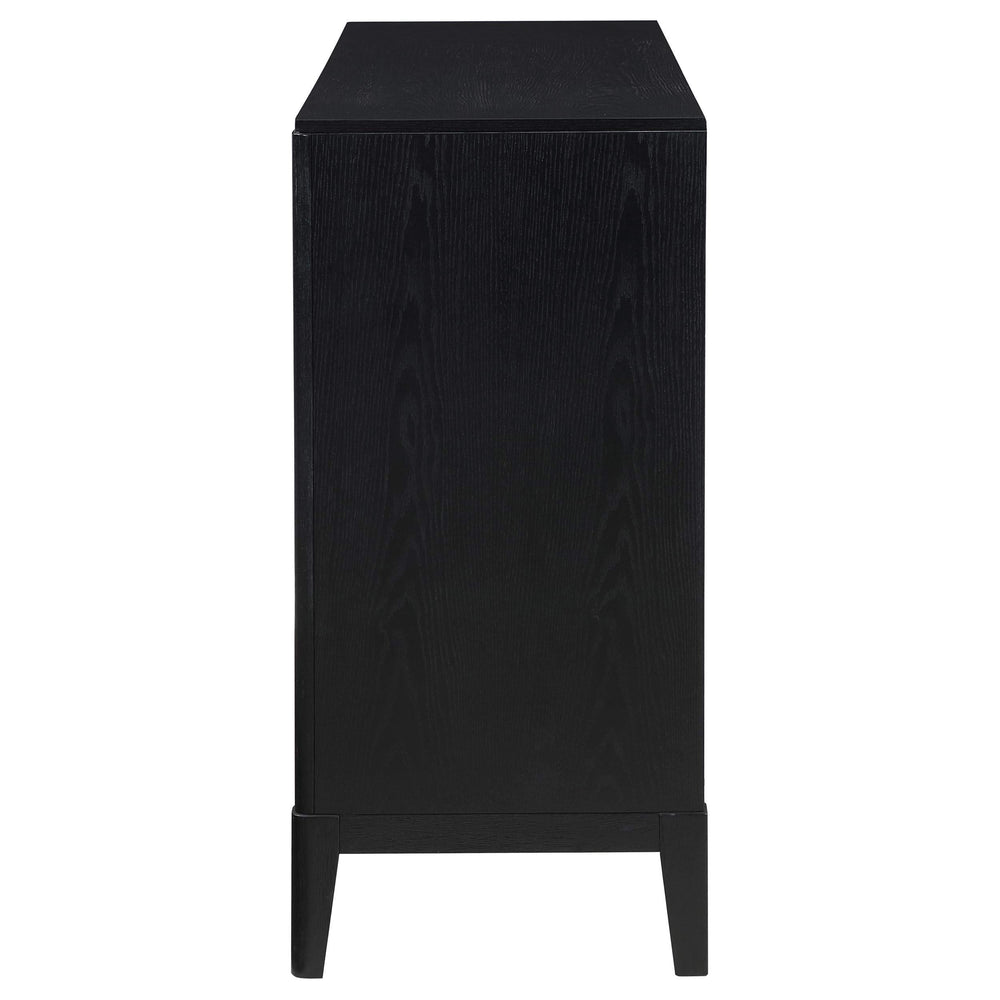 Cómoda Brookmead de 8 cajones negra