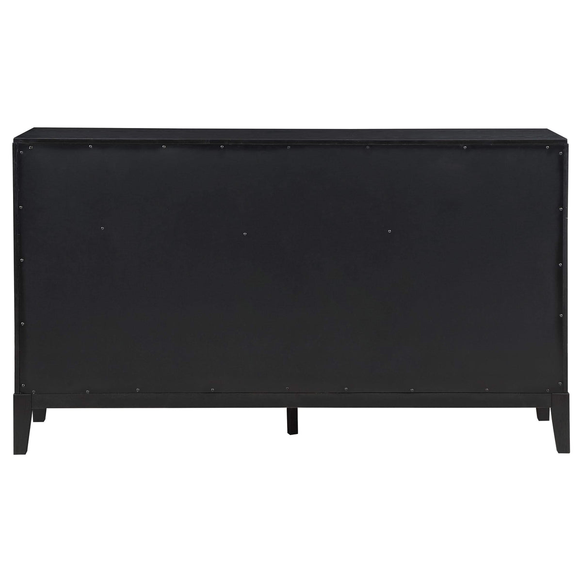 Cómoda Brookmead de 8 cajones negra
