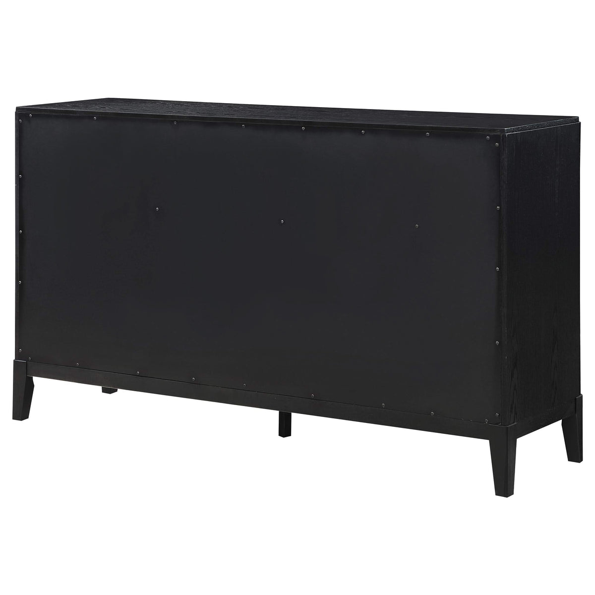 Cómoda Brookmead de 8 cajones negra