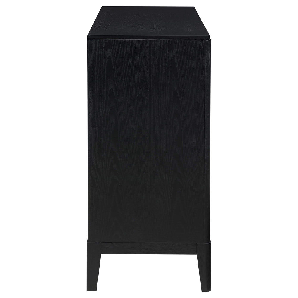 Cómoda Brookmead de 8 cajones negra