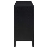 Cómoda Brookmead de 8 cajones negra