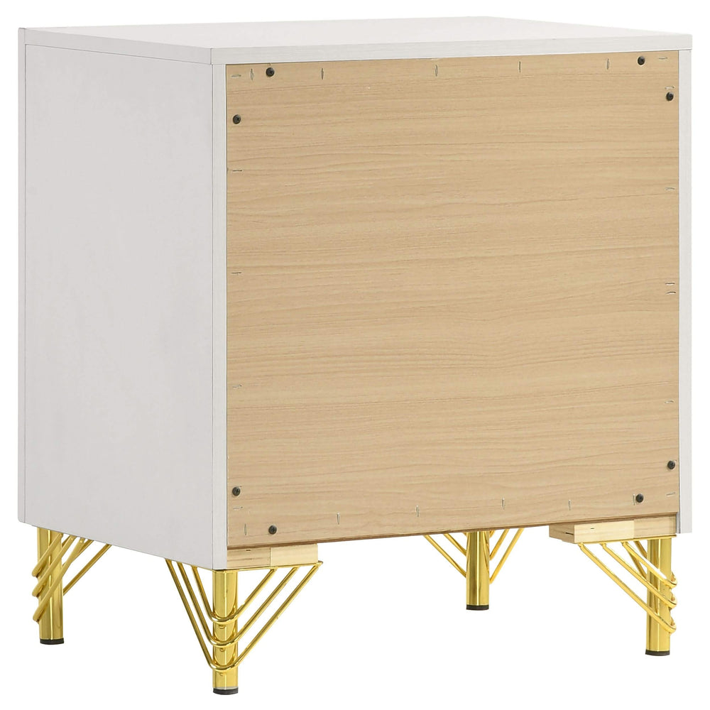 Juego de dormitorio Lucia de 5 piezas en color beige y blanco