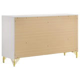 Juego de dormitorio Lucia de 5 piezas en color beige y blanco