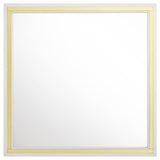 Juego de dormitorio Queen Lucia de 5 piezas en beige y blanco