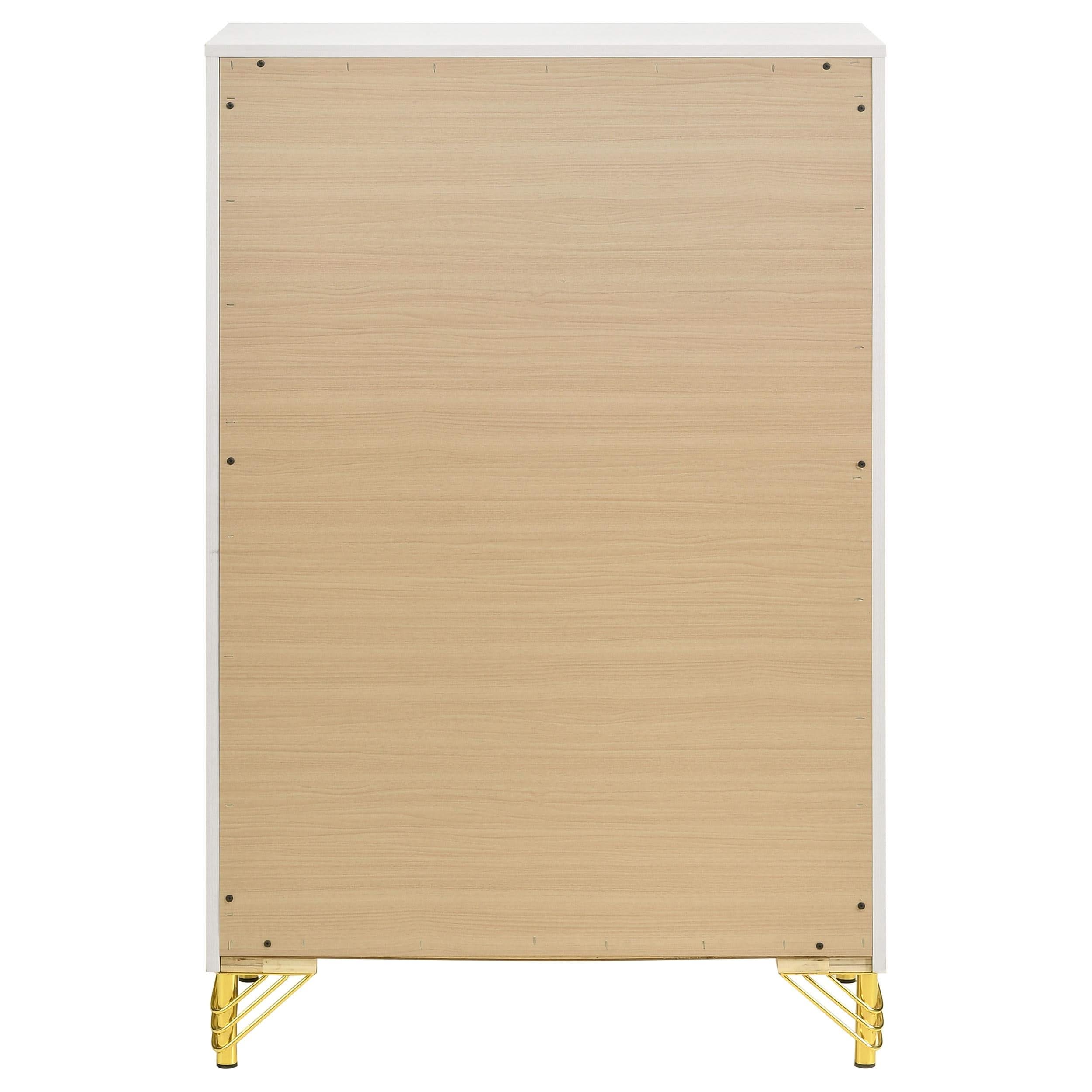 Lucia 5-drawer Bedroom Chest of Drawers White