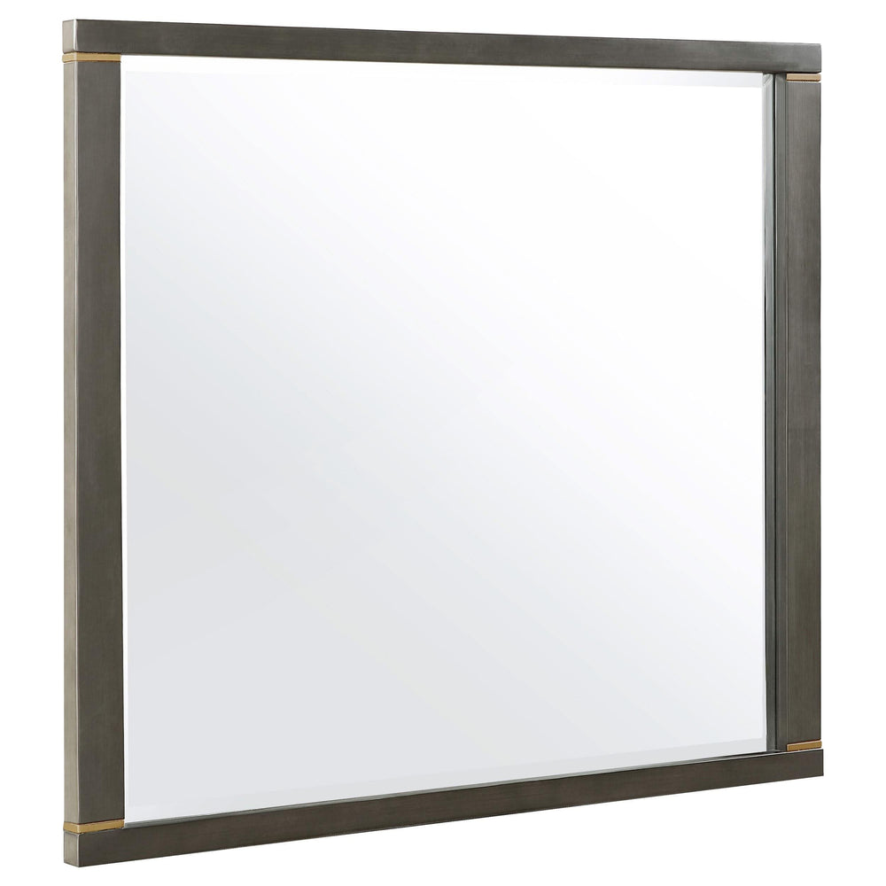 Juego de dormitorio Kieran Eastern King de 5 piezas en gris