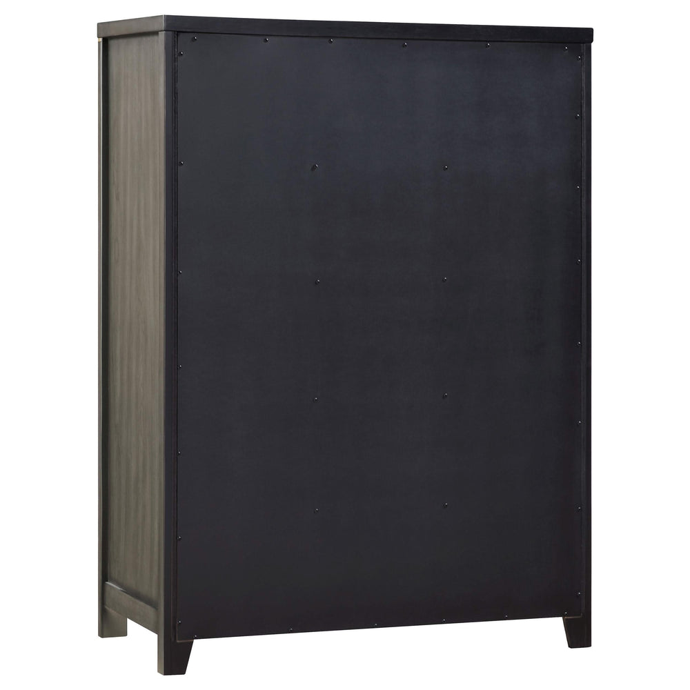 Juego de dormitorio Kieran Eastern King de 5 piezas en gris