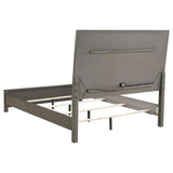 Juego de dormitorio Kieran de 5 piezas tamaño Queen en gris