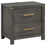 Juego de dormitorio Kieran de 5 piezas tamaño Queen en gris