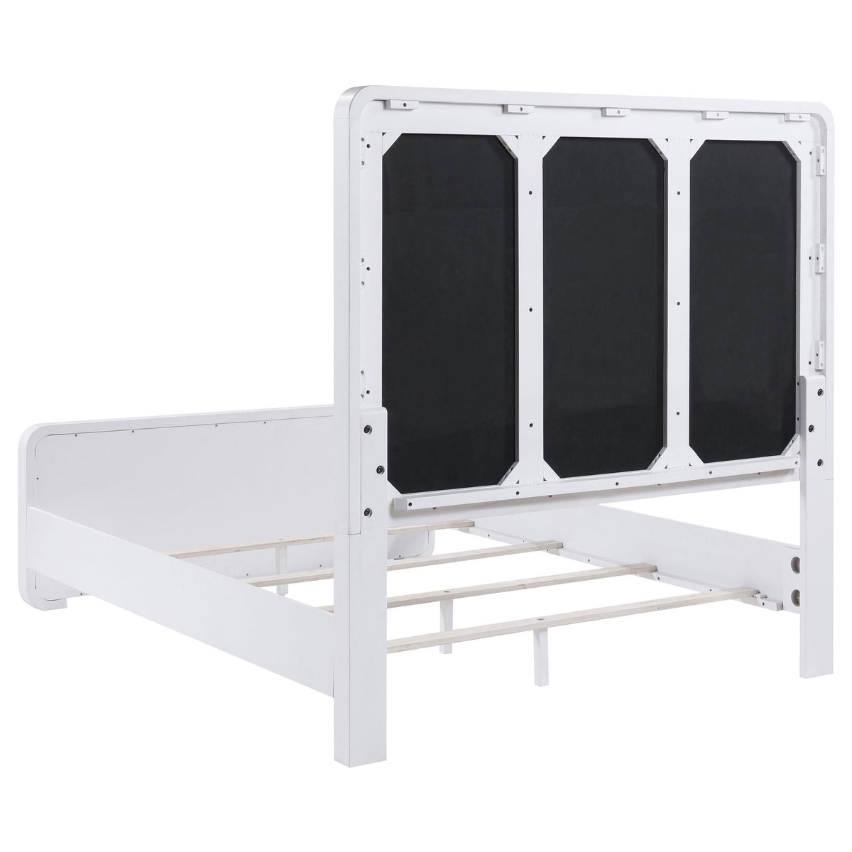 Juego de dormitorio Anastasia de 4 piezas tamaño Queen en blanco perla