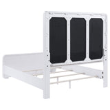 Juego de dormitorio Anastasia de 4 piezas tamaño Queen en blanco perla