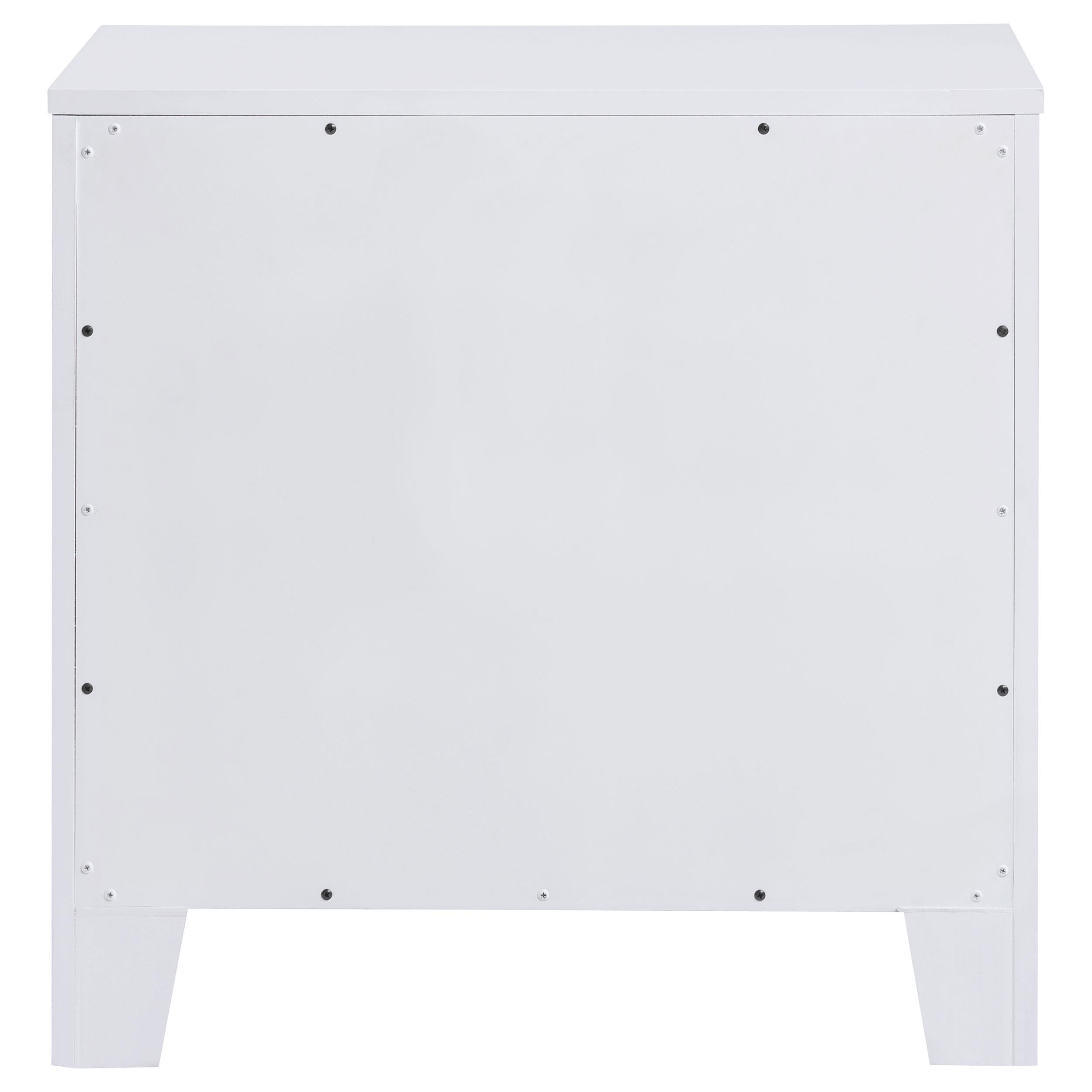 Anastasia 2-drawer Nightstand Pearl White