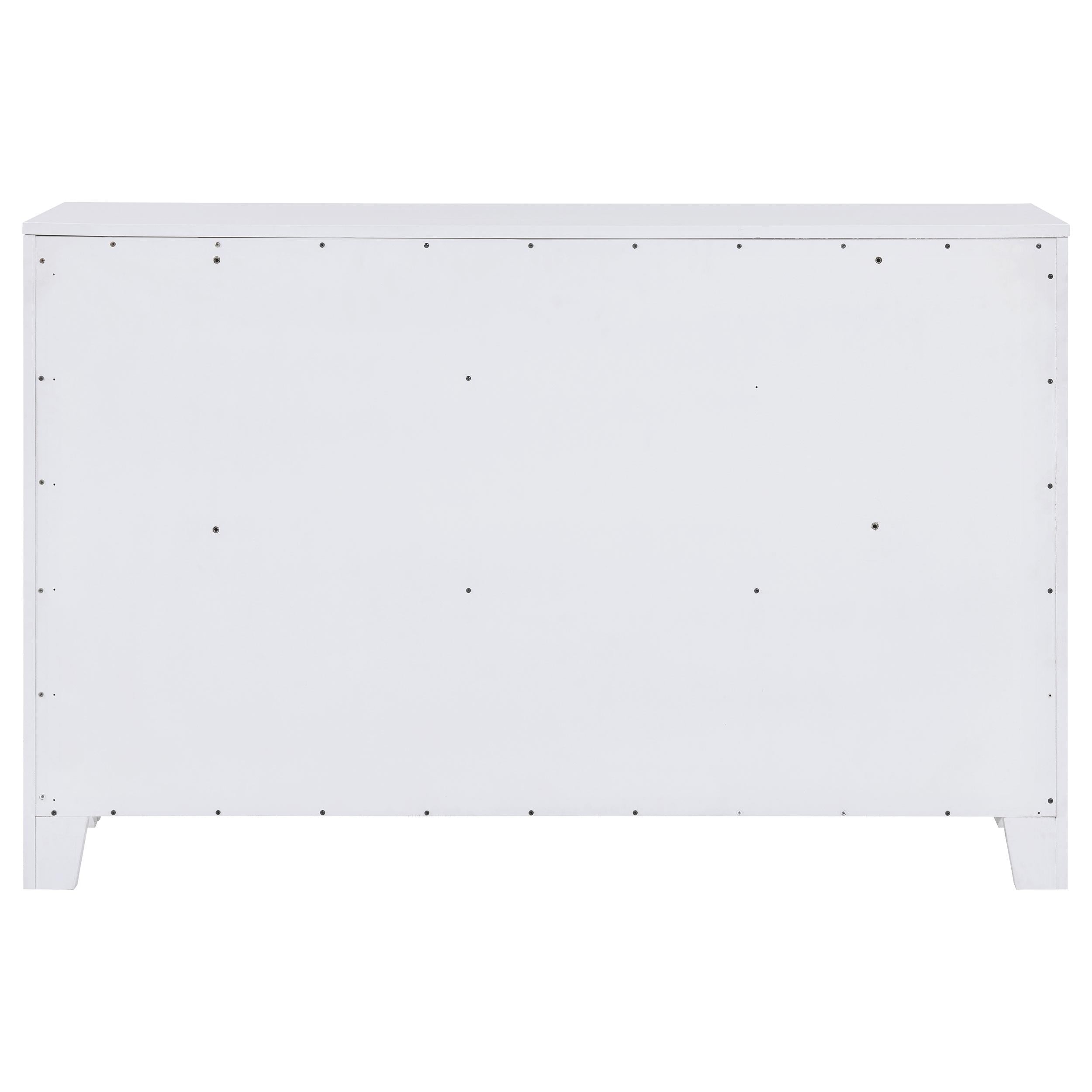 Anastasia 6-drawer Dresser Pearl White