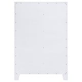 Anastasia 5-drawer Bedroom Chest Pearl White