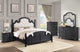 Juego de dormitorio Celina Eastern King de 5 piezas, color negro
