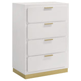 Juego de dormitorio Caraway de 5 piezas Queen en blanco