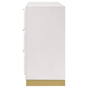 Cómoda Caraway de 6 cajones blanca