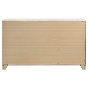 Cómoda Caraway de 6 cajones blanca