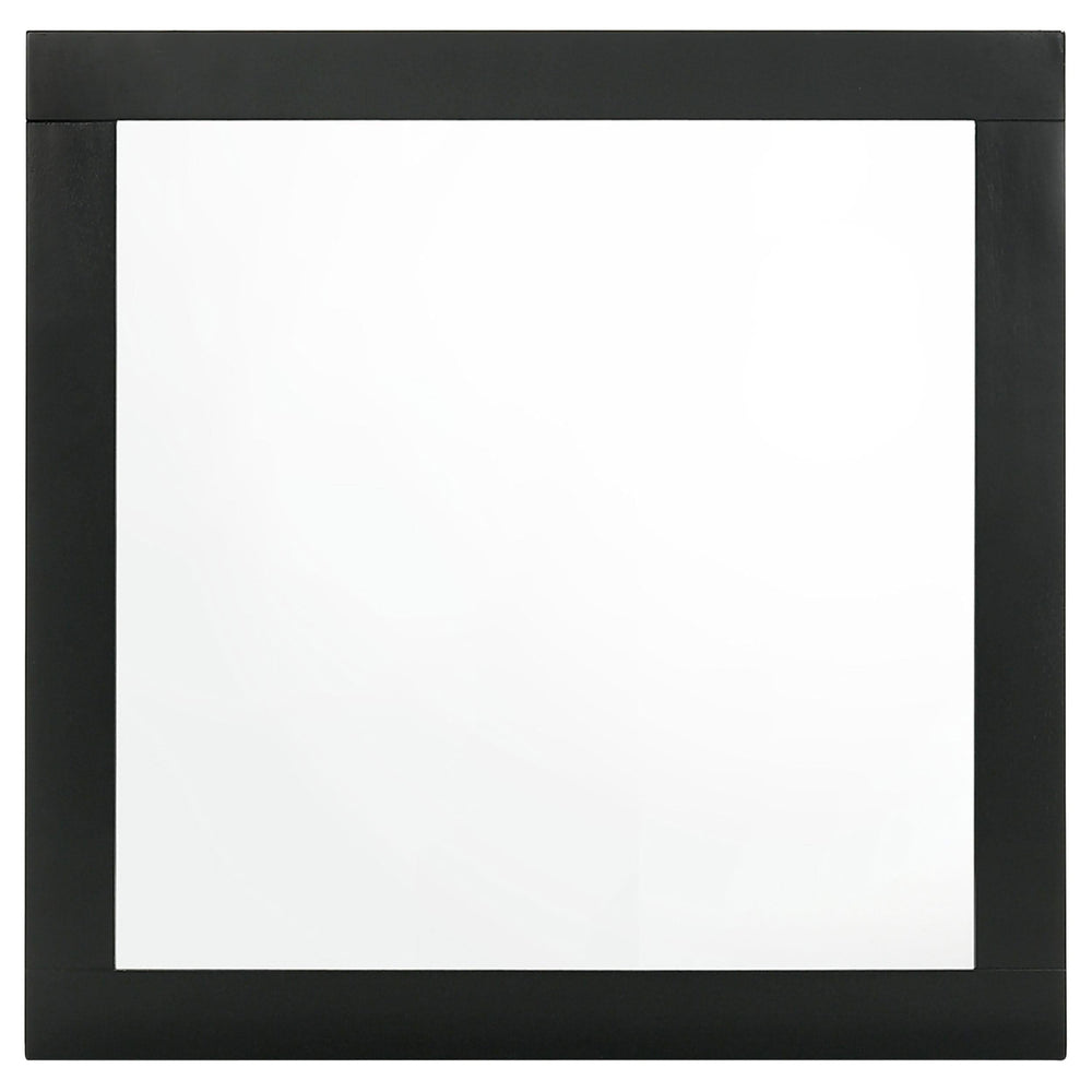 Juego de dormitorio Caraway de 4 piezas Eastern King, color negro