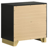 Juego de dormitorio California King de 4 piezas Caraway, color negro