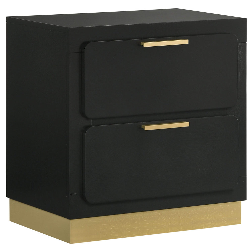 Juego de dormitorio California King de 5 piezas Caraway, color negro