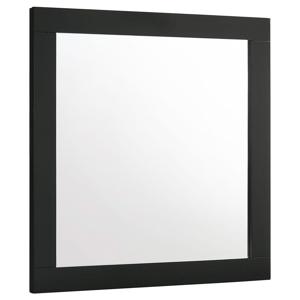 Juego de dormitorio Caraway de 5 piezas, color negro, tamaño queen