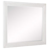 Juego de dormitorio Marielle de 5 piezas Cal King en blanco desgastado