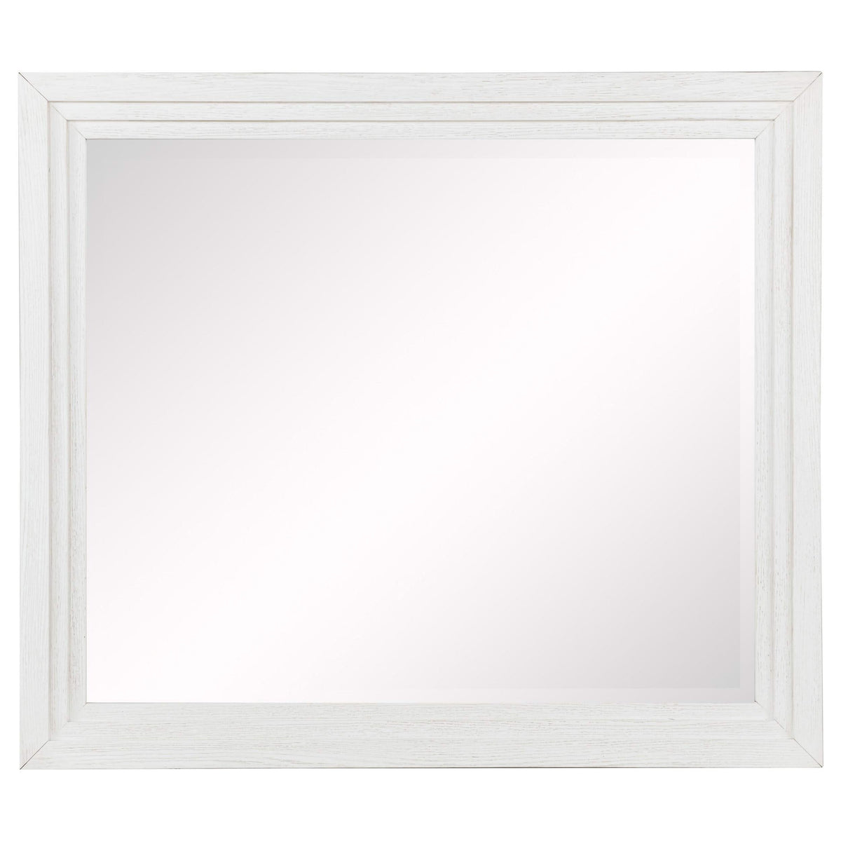 Juego de dormitorio Marielle de 5 piezas Cal King en blanco desgastado