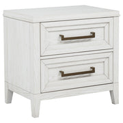 Marielle 2-drawer Nightstand Bedside Table Distressed White
