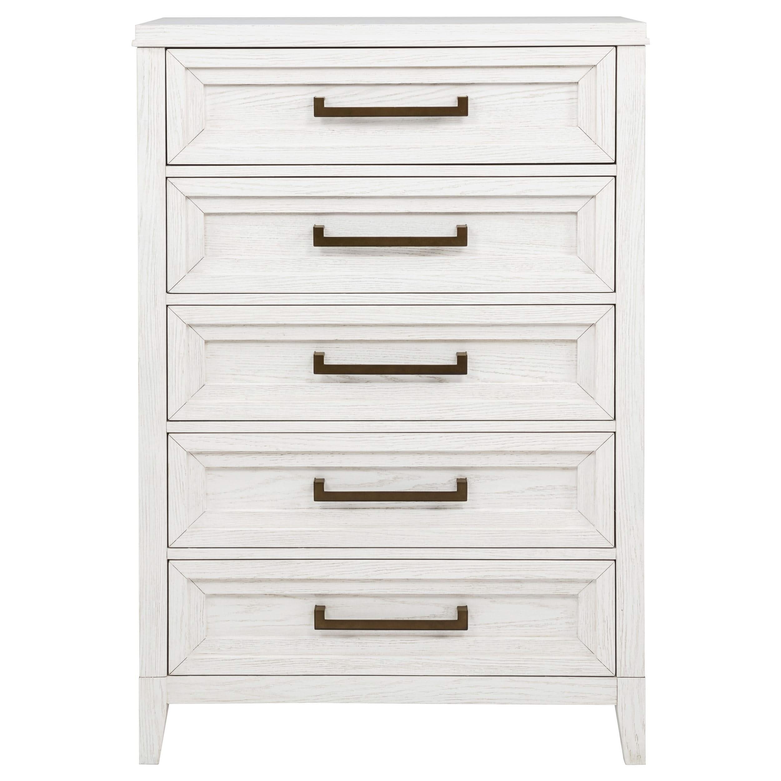 Marielle 5-drawer Bedroom Chest Distressed White