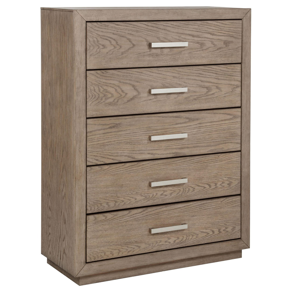 Juego de dormitorio Kenora Eastern King de 5 piezas en marrón cebada