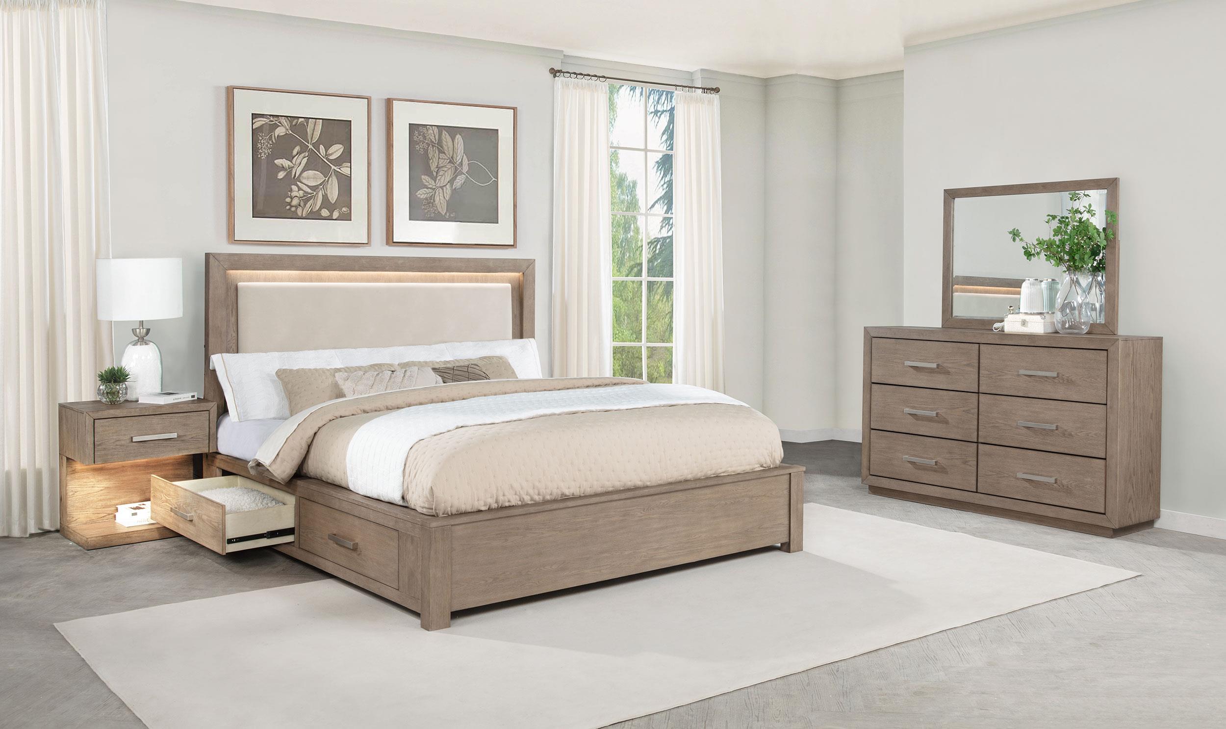 Kenora 4-piece Queen Bedroom Set Barley Brown
