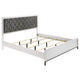Cama tapizada Sonora Eastern King blanca