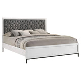 Cama tapizada Sonora Eastern King blanca