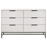 Sonora 6-drawer Bedroom Dresser White