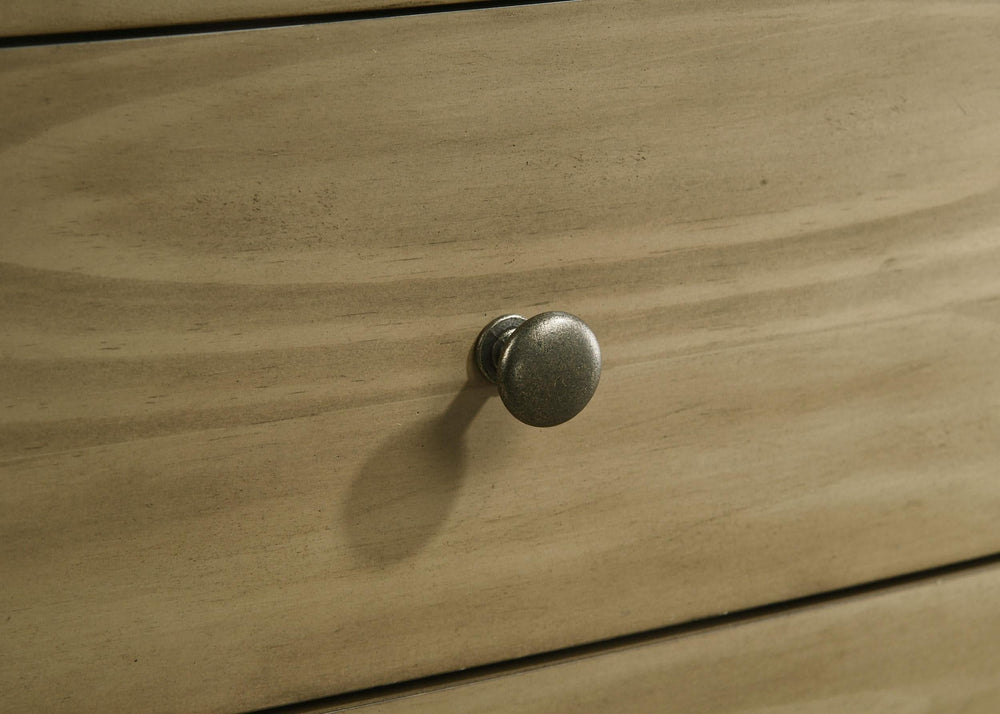 Cómoda Granada de 8 cajones y espejo de pino natural
