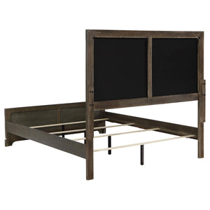Cama Gran Park Eastern King de 59 pulgadas con paneles en color cacao oscuro