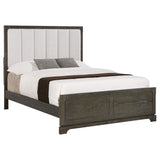 Cama Queen con paneles Gran Park de 59 pulgadas en color cacao oscuro