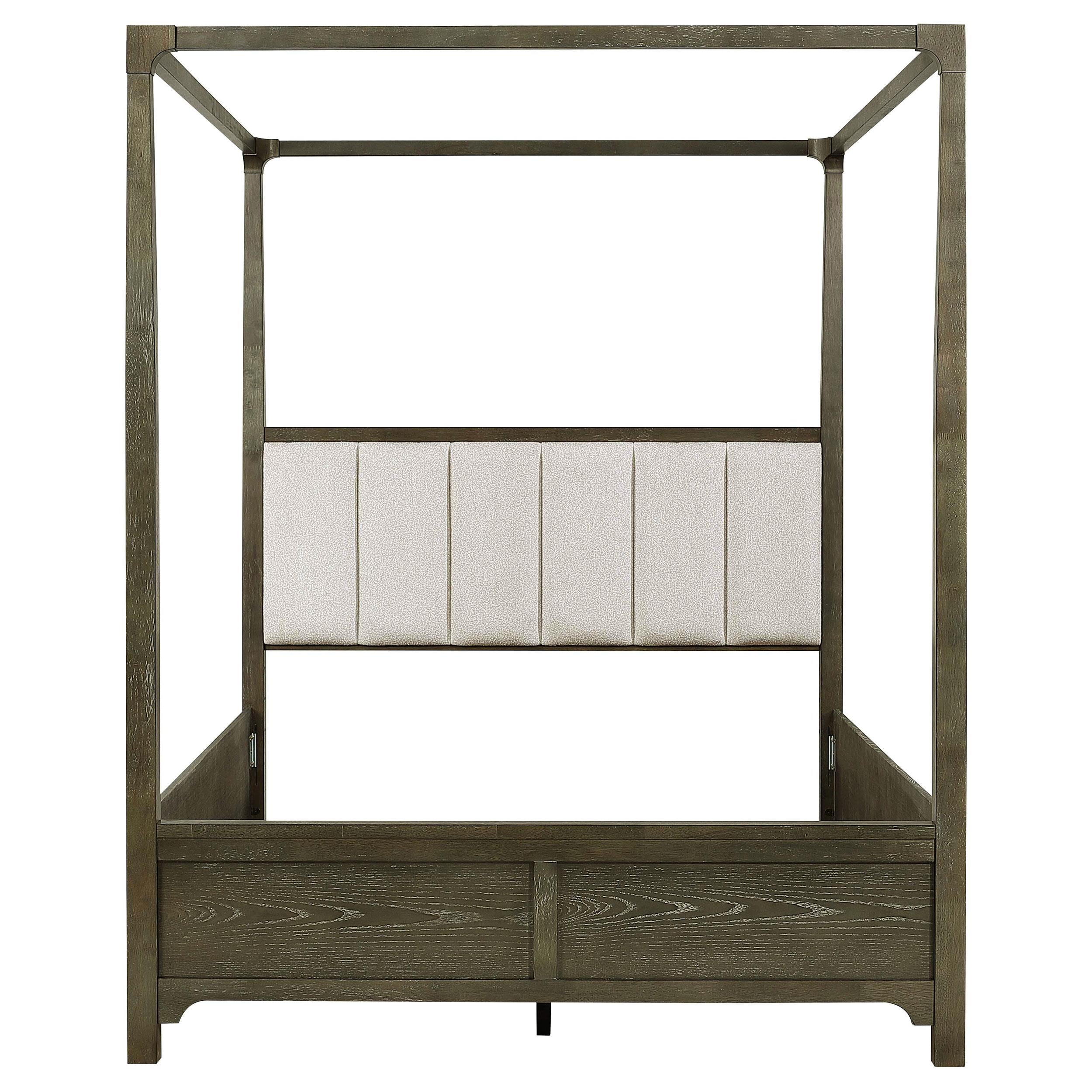 Gran Park Queen Canopy Bed Dark Cocoa