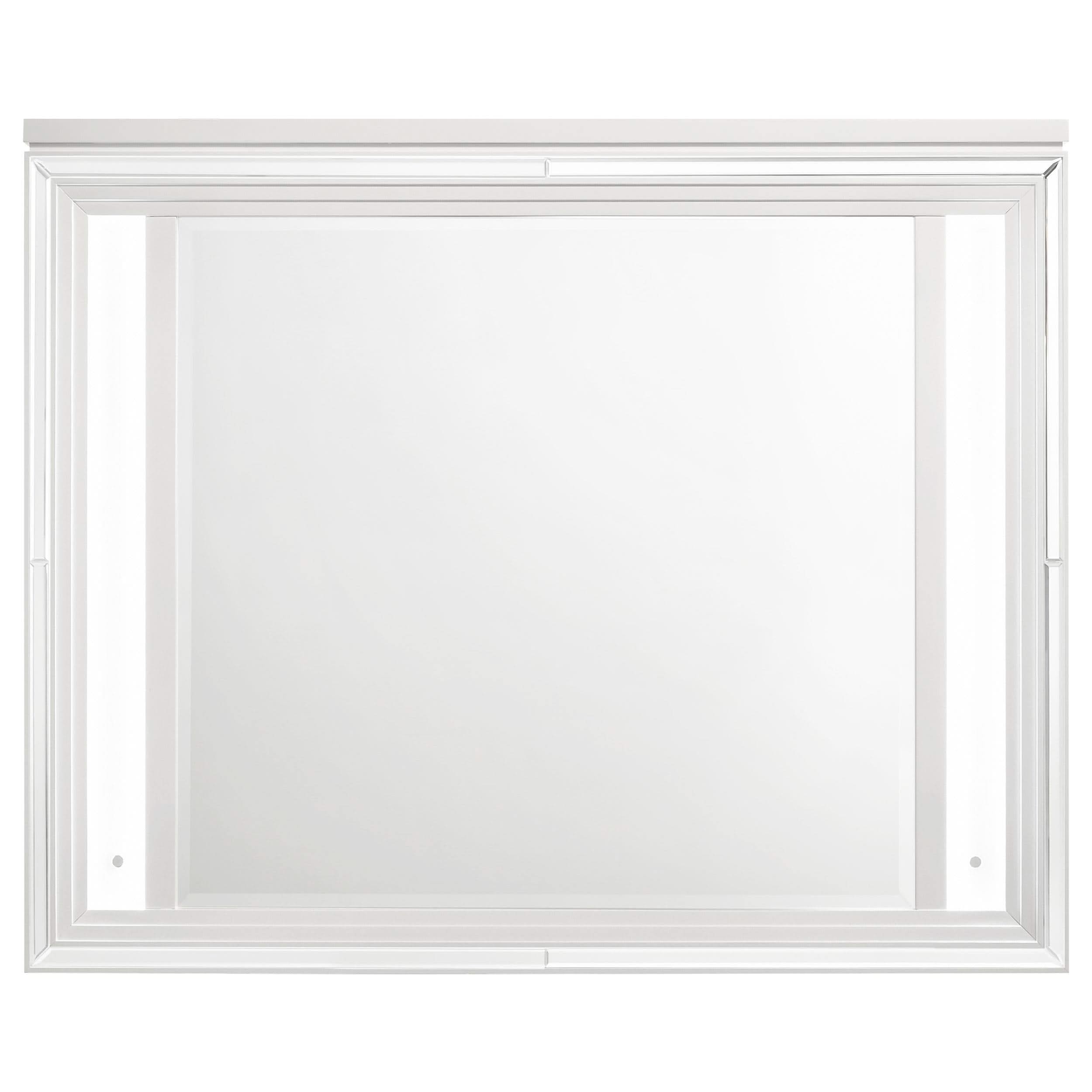 Juego de dormitorio Marmore de 4 piezas Eastern King, blanco