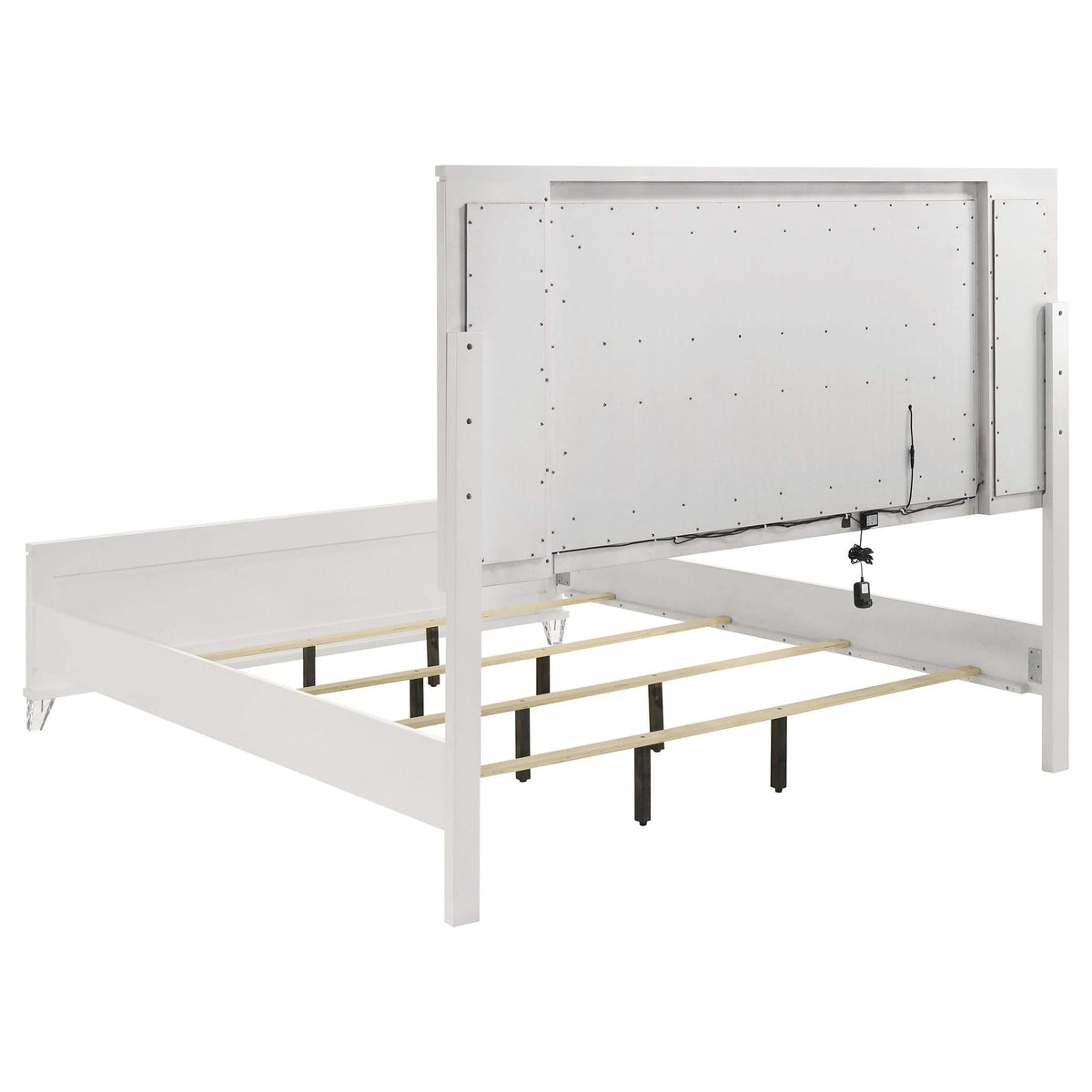 Juego de dormitorio Marmore de 5 piezas Eastern King, blanco