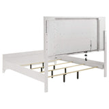 Juego de dormitorio Marmore de 5 piezas Eastern King, blanco