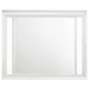 Juego de dormitorio Marmore de 5 piezas Eastern King, blanco