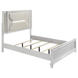 Juego de dormitorio Queen de 5 piezas Marmore blanco