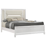 Cabecera de cama con paneles LED Marmore de 64 pulgadas, color blanco